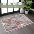 thumbnail image 2 of Oufan Floral Medallion Area Rug, Washable Boho Print Indoor Accent Carpet, Vintage Area Rugs, Low Pile Carpet, Non Slip Floral Area Rug, 2' x 3', 2 of 7