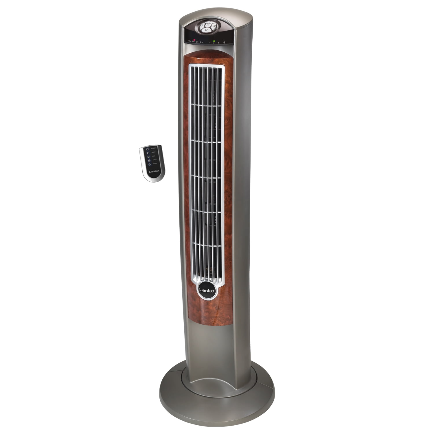 Lasko 42" Wind Curve Oscillating Tower Fan with Nighttime Setting and