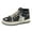 Black, variant on Men's High Top Flat Canvas Tennis Shoes Platform Trendy Casual Lace Up Running Shoes Thick Sole Non Slip Ankle Boots Black Size 8.5