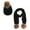 Black, variant on Winter Outdoor Baby Boy Girl Cute Pompom Warm Knitted Beanie Cap Scarf Set