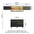 thumbnail image 3 of Cocina Integral Completa Modular Madesa Reims 260cm Negro 08, 3 of 10