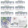 thumbnail image 3 of Spring Wisteria Window Valance for Kiten, Watercolor Falling Purple Floral Green Eucalyptus Leaf Butterfly Rod Pocket Short Curtain for Small Windows, Light Filtering Decorative Valance, 60 x 18 In, 3 of 9
