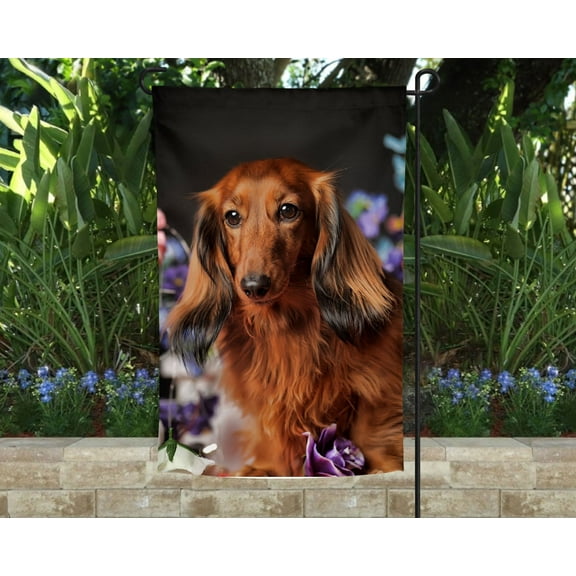 Dachshund Garden Flag