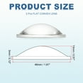 thumbnail image 2 of Uxcell Diameter 46mm Flat Convex Lens, 2 Pcs Height 13mm High Borosilicate Glass LED Optical Convex Condenser Lens with Edge for Flashlight Car Bike Head Lamp Spotlight, Clear 3mm, 2 of 5