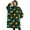 Green Sun Moon, variant on Oversized Wearable Blanket Hoodie,Navy Colorful Skull Pattern Sherpa Blanket Hoodie with Super Pockets,Super Warm Fuzzy Pullover for Women & Men