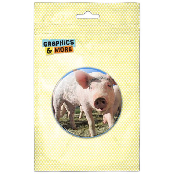 Pig Selfie Pinback Button Pin Badge