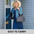 thumbnail image 6 of Pioneer Flower Floral Print Pattern Drawstring Lunch Bag Women - Drawstring Lunch Bag Insulated for Work Office - Stain-Resistant Large Lunchbags for Women with Multi-Pockets, 6 of 6
