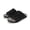 2619 black, variant on Men's Single Wide Strap Hook And Loop Suede Slide Sandals Non Slip Cushioned Outdoor Casual Walking Slides