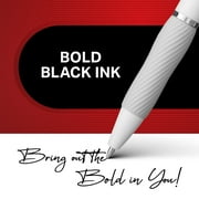 Sharpie S-Gel, Gel Pens, Medium Point (0.7mm), Black Ink, Pearl White Barrel, 4 Count