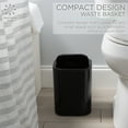thumbnail image 6 of Bath Bliss 2.1 Gallon Acrylic Bathroom Trash Can in Black, 6 of 7