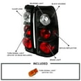 thumbnail image 3 of Spec-D Tuning Black Housing Clear Lens Tail Lights Compatible with 1999-2002 Chevy Silverado 1500/1500HD/2500/2500HD/3500 Sierra Models, Left + Right Pair Assembly, 3 of 7