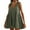 Green, variant on Womens V Neck Sleeveless Mini Dress Summer Casual Pleat Beach Sundress Loose Fit Swing Flowy 2025 Vacation Dresses