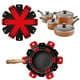 thumbnail image 2 of Xihbxyly Protectores de Ollas y Sartenes, Juego para Evitar Rayones En Utensilios de Cocina, Separadores Antideslizantes para Sartenes, Ahorrador de Espacio para Cocinas de Autocaravanas, Tapete Mult, 2 of 7