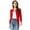 Red, variant on Grace Karin Classic Women's Button Down Crew Neck Sweater Knit Cardigan Long Sleeve (S~3XL)