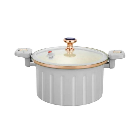 Pressure Cooker 8QT Multi-Cooker Vacuum Sealing Pot Multi-Functional Cookware with Even Heat Distribution Large Capacity Soup Stew Pot for Family Cooking