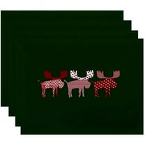 Simply Daisy 18" x 14" Merry Moose Animal Print Placemat