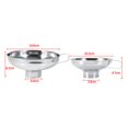 thumbnail image 4 of Embudo de Acero Inoxidable Hogar Ancho de la boca Enlatado Tarros de alba?il Embudo con mango Manija Utensilios de cocina Especias Polvo líquido Frijol Mermelada Metal Lavavajillas Caja fuerte (T Ecomeon no, 4 of 6