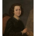 thumbnail image 2 of Aleksander Kotsis 20x22 Black Ornate Framed Double Matted Museum Art Print Titled: Portrait of Jozef Geppert (1870-1875), 2 of 5