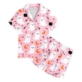 thumbnail image 4 of 2-3 Years Toddler Girls Short Sleeve Print Shirts Tops Pants Outfits Fall Pajamas Back To School Pajamas, 4 of 5