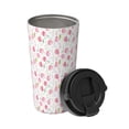 thumbnail image 2 of Daiia Tulips Flowers Printed Stainless Steel Tumbler with Lid and Straw, Double Wall Vacuum Insulated Coffee Tumbler Travel Coffee Mug with Leak Proof Lid, 2 of 8