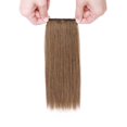 thumbnail image 3 of MY-LADY Invisible Short Clip In Remy Human Hair Extensions Side Patch Hair Pad Hairpiece Topper For Thicker #06 Light Brown 8inch, 3 of 10