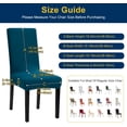 thumbnail image 4 of Chair Covers, Stretch Kitchen Dining Room Chair Covers Set of 6, Removable Washable Dining Chair Slipcovers for Home, Hotel, Banque, 4 of 8