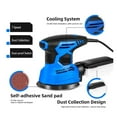 thumbnail image 3 of 300W Random Orbital Electric Sander Machine With 21Pcs 125mm Sandpapers Strong Dust Collection Polishe ,High Efficiency, 3 of 6
