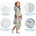 thumbnail image 7 of Colorful Highland Cow Flower Butterfly Pattern Hooded Bath Towel，50"x30" for Ages 3 To 12 Kids, Quick Dry Lightweight Soft Microfiber Hood Beach Towel Cover Up for Kids, 7 of 7