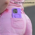 thumbnail image 5 of Dteck for iPhone 16 Pro Max Case with Hidden Stand, Military Grade Drop Protection EVA Shockproof Protective Phone Case for iPhone 16 Pro Max,Purple, 5 of 7