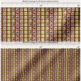 thumbnail image 2 of Soimoi Brown Cotton Cambric Fabric Mix Fruits Print Sewing Fabric Yard 56 Inch Wide, 2 of 7