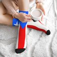 thumbnail image 7 of Men's Pr Puerto Rico-Flag Novelty Athletic Socks Women's Digital Printing Funky Patterned Crew Socks, 7 of 7