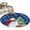 Blue, variant on Navy Blue Christmas Round Area Rug 4ft, Snowman Xmas Tree Ball Gifts Winter Washable Non-Slip Circle Rugs for Bedroom Living Room Kitchen, Soft Non Shedding Circle Carpet for Dining Room Dorm
