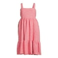 thumbnail image 5 of CHOK Time & Tru Women‘s Tie Back Midi Dress, 5 of 5