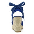 thumbnail image 2 of Unique Bargains Women's Espadrille Platform Wedge Heel Lace Up Sandals, 2 of 6