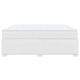 thumbnail image 3 of vidaXL Box Spring Bed with Mattress White King Faux Leather, 3 of 5