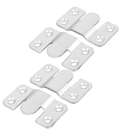 Stainless Steel 4 Hole Installation - Unique BargainsPicture Frame Hanging Stainless Steel Four Holes Hanger Hooks 53x30x5mm 4pcs