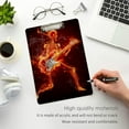 thumbnail image 5 of FMSHPON Fire Skull Guitar Clipboard Hardboard Wood Nursing Clip Board and Pull for Standard A4 Letter 13x9 inches, 5 of 7