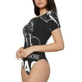 thumbnail image 2 of Easygdp I Need More Space Women's One-Piece Swimsuit Slim Fit Crew Neck Bodysuit Athletic Swimwear with Concealed Buckle - Large, 2 of 9
