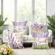 thumbnail image 5 of YiJuHui Summer Decorative Pillow Covers 45x45cm Floral Pattern Soft Breathable Cushion Case for Sofa Bedroom Patio Living Room Decor Home Accents, 5 of 9