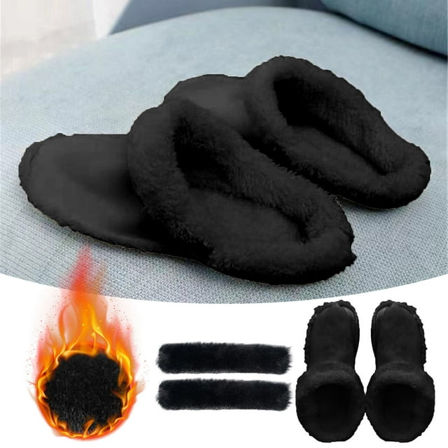 Thermal Insoles with Woolen Leather Shoe Pads and Matching Lace Protectors Universal Fit for Footwear
