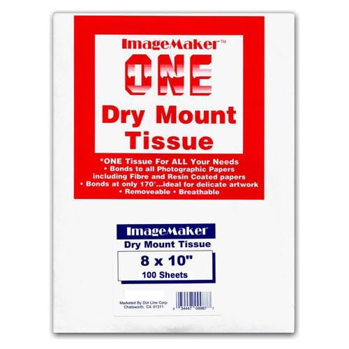 Dot Line 8x10 Dry Mount Tissue, 100 Sheets