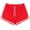 Red women plus size summer shorts a1, variant on Cagogo Women Plus Size Drawstring Casual Shorts Summer Lounge Travel Solid Active Elastic Waist Loose Fit Beach Workout Comfy Bottoms, Purple 2XL