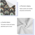 thumbnail image 3 of Coolnut Boho Rainbow Bath Towels Soft Absorbent Bath Towels Bath Towel Set of 3 for Home Hotel Bathroom Decor, 3 of 6