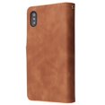 thumbnail image 7 of iPhone XS Wallet Case, iPhone X Case,Dteck Soft Leather Zipper Wallet Case Magnetic Buckle Horizontal Flip Cover with 5 Card Slots/Photo Pocks For Apple iPhone XS/X 5.8 inch 2018, Brown, 7 of 7