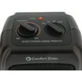 thumbnail image 3 of Comfort Zone Portable Electric Ceramic Fan Forced Personal Space Heater, Black, 3 of 8