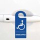 thumbnail image 3 of Handicap Parking Sign 3.5 X 8.5 Inch Hanger Handicap Parking Permit Safety Sign 2Pcs Wheelchair Rese, 3 of 5