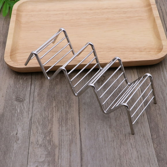 CTIRCHIU Tray Taco Holder Stainless Steel Taco Platter Serving Tray for Restaurants 1Pcs