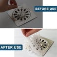 thumbnail image 2 of CHAO 60 pegatinas desechables por paquete (azul - 15 cm) para desagües de suelo de ducha, filtros de pelo fáciles de instalar, adecuados para baño, cocina, pelo de perro, 2 of 5