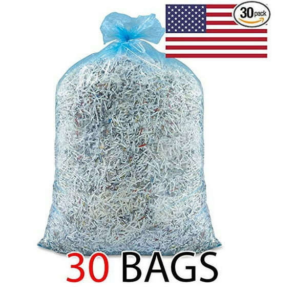 Ox Plastics 39 Gallon Recycle Trash Bags| 32 X 37, 1.5 mil Strength, Garbage Bags -  MADE IN USA (Blue 30 Bags)