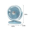 thumbnail image 3 of Home Kitchen Lighting Ceiling Fan Outdoor Desktop Fan,Home Dormitory Bedroom Desktop Lighting Small Table Fan Night Light USB Rechargeable Blue, 3 of 7